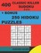 400 classic Killer sudoku 9 x 9 + BONUS 250 Hidoku puzzles