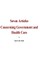 Seven Articles concerning Government and Health Care
