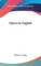 Opera in English