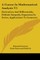 A Course In Mathematical Analysis V1