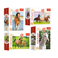 TREFL mini puzzle Horses 54 pcs