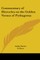 Commentary of Hierocles on the Golden Verses of Pythagoras