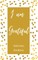 I am Grateful Writing Journal - Gold Brown Polka Dot - Floral Color Interior And Sections To Write People And Places