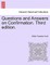 Questions and Answers on Confirmation. Third Edition.