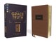 Niv, the Grace and Truth Study Bible, Large Print, Leathersoft, Brown, Red Letter, Comfort Print