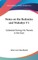 Notes on the Bedouins and Wahabys V1