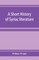A short history of Syriac literature