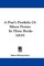 A Poet's Portfolio Or Minor Poems