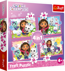 TREFL GABBY´S DOLLHOUSE Puzzle set 4in1 TREFL GABBY´S DOLLHOUSE Puzzle set 4in1