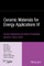 Ceramic Materials for Energy Applications VI, Volume 37, Issue 6