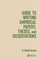 Guide to Writing Empirical Papers, Theses, and Dissertations