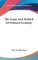 The Scope And Method Of Political Economy
