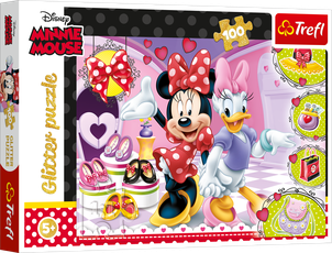 TREFL DISNEY Glitter puzzle Minnie Mouse, 100 pcs