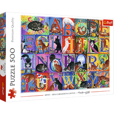 TREFL puzzle Cat´s Alphabet 500 pcs