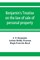 Benjamin's Treatise on the law of sale of personal property, with references to the American decisions, and to the French code and civil law