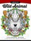 Midnight Wild animal coloring book