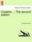 Creation ... the Second Edition.