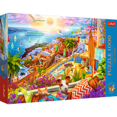 TREFL Premium Plus Puzzle Santorini, Greece 1000 pcs TREFL Premium Plus Puzzle Santorini, Greece 1000 pcs