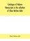 Catalogue of Hebrew manuscripts in the collection of Elkan Nathan Adler