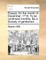 Essays, for the Month of December, 1716. to Be Continued Monthly. by a Society of Gentlemen. ...