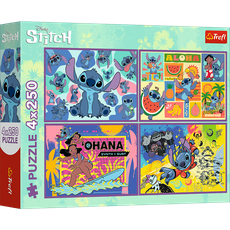 TREFL DISNEY STITCH puzzle set, 4x250 pcs