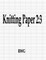 Knitting Paper 2